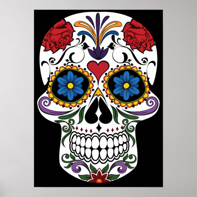 Day of the Dead Sugar Skull Poster (Front)