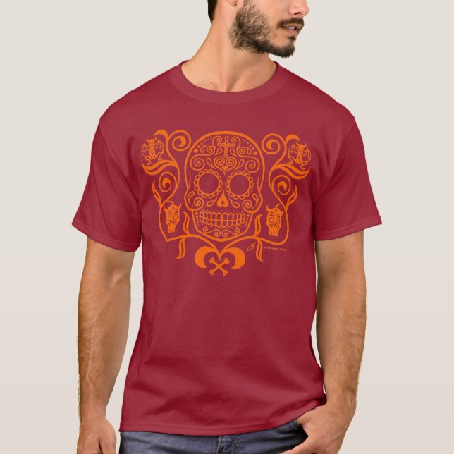 Day of the Dead Sugar Skull T-Shirt (Front)