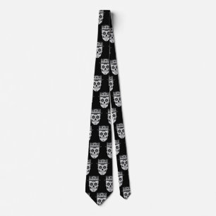 Day of the Dead Sugar Skull Tie