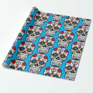 Day of the Dead Sugar Skull Wrapping Paper