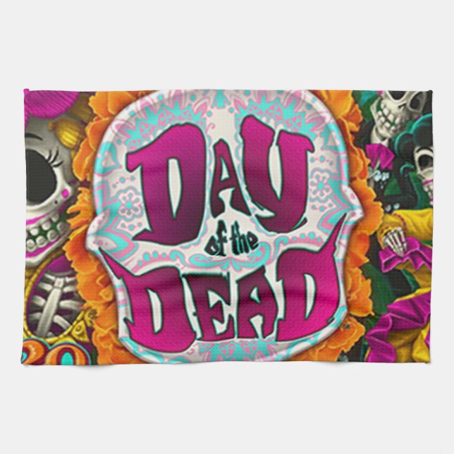 Day of the Dead Tea Towel (Horizontal)