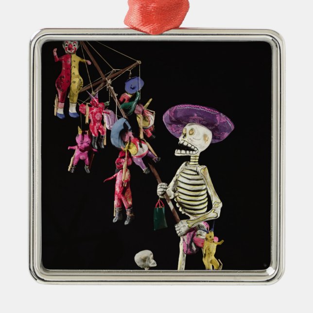 Day of the Dead: Toy Peddler, from Oaxaca Metal Tree Decoration (Front)
