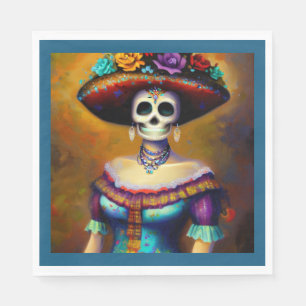 Day of the Dead Woman 1 Napkin