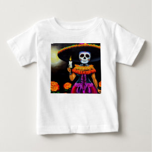 Day of the Dead Woman 2 Baby T-Shirt