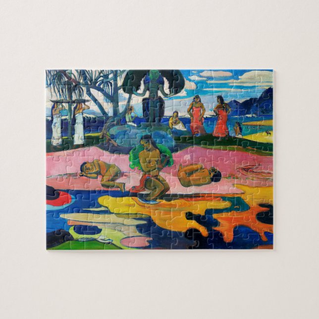 Day of the God (Mahana no Atua) by Paul Gauguin Jigsaw Puzzle (Horizontal)