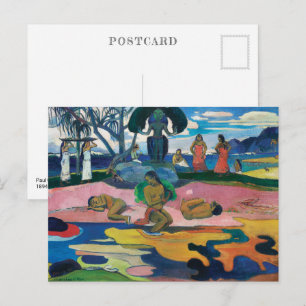 Day of the God Paul Gauguin Postcard