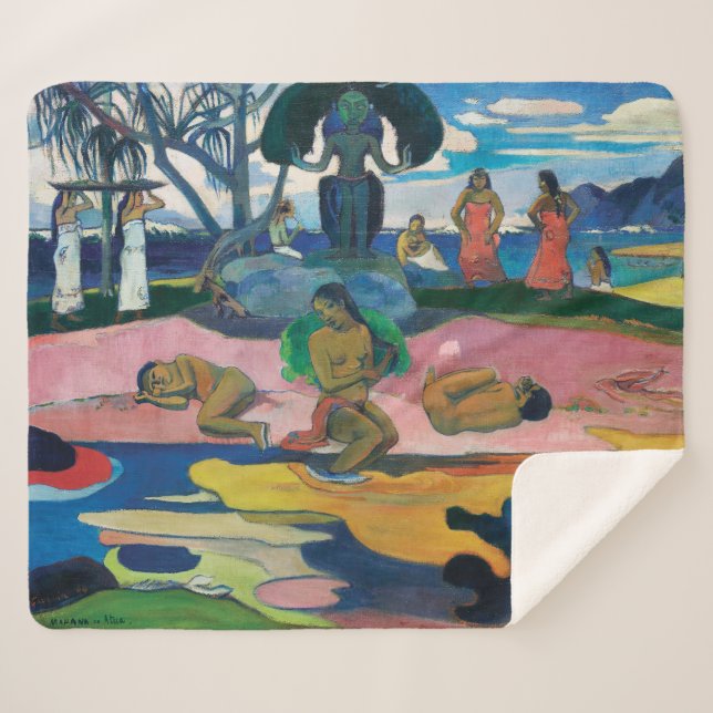 Day of the God | Paul Gauguin | Sherpa Blanket (Front (Horizontal))
