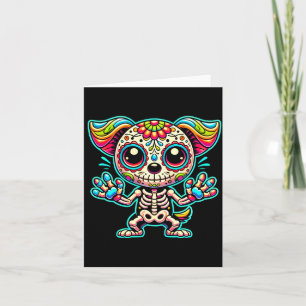 Day Of The Government Agencyd Sugar Skull Dog Card