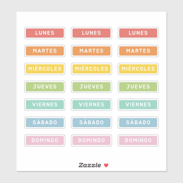 Day of the Week (Spanish) (Sheet)