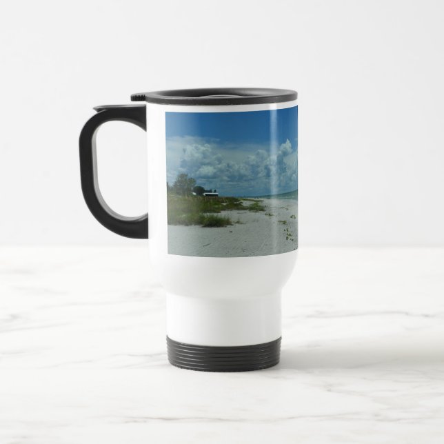 Day On A Tropical Beach Travel Mug (Left)