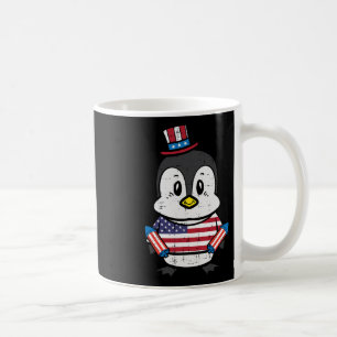 Day Penguin 4th July America Toddler Boys Kids  Coffee Mug
