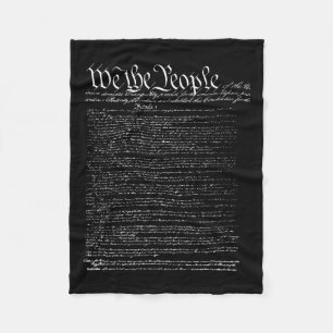 Day Preamble Of The Constitution We The People Fleece Blanket