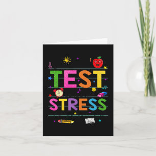 Day Rock The Test Teacher Funny Testing Day Studen Card
