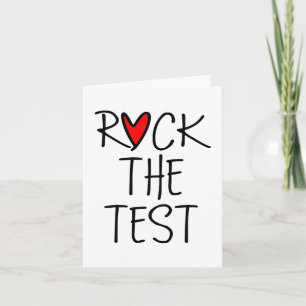 Day Rock The Test Teacher Testing Day Funny Teache Card