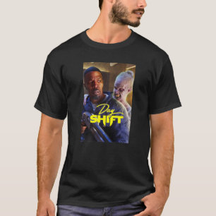 Day Shift Bud and Scary Vampire Poster T-Shirt