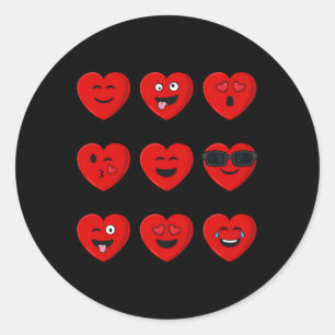 Day Silly Faces He N Classic Round Sticker
