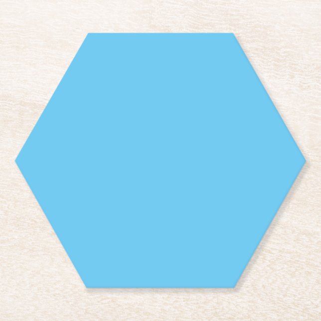 Day Sky Blue,Half Baked,Jeans Blue, Paper Coaster (Front)