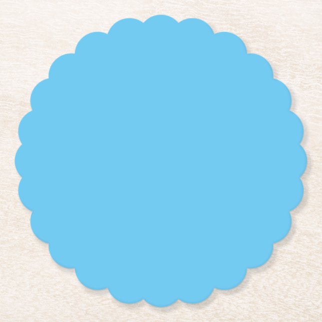 Day Sky Blue,Half Baked,Jeans Blue, Paper Coaster (Front)