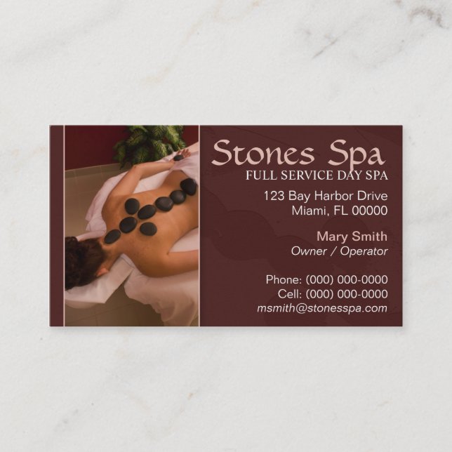 Day Spa Business Card (Front)