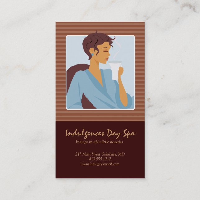 Day Spa Business Cards / Appointment Cards (Front)