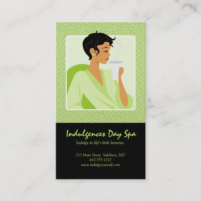 Day Spa Business Cards / Appointment Cards (Front)