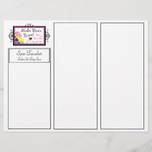 Day Spa DIVA Tri-Fold Brochures