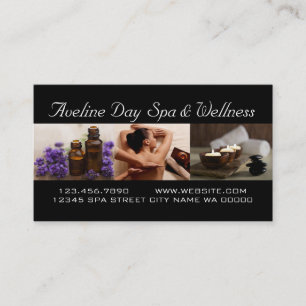 Day Spa Massage Therapist Wellness Business Card
