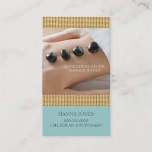 Day Spa Massage Therapy Business Card