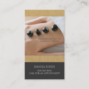 Day Spa Massage Therapy Business Card