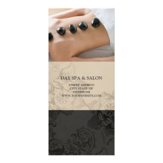 Day Spa Massage Therapy Price List {Beige} Rack Card