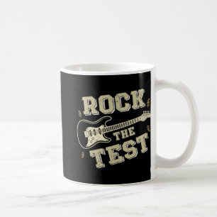 Day Teacher Rock The Test Guitar Teacher Testing D Coffee Mug