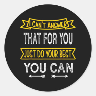 Day Teacher Shirt Standardised Exam Staar Fsa Test Classic Round Sticker