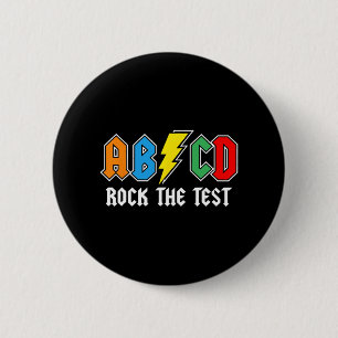 Day Teacher Student Motivational Retro Rock The Te 6 Cm Round Badge