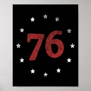 Day The Spirit 76 Shirt Retro 4th Of July Gift Poster