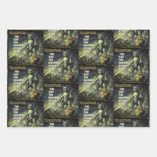 Day the Squirrel Stood Still Wrapping Paper Sheet