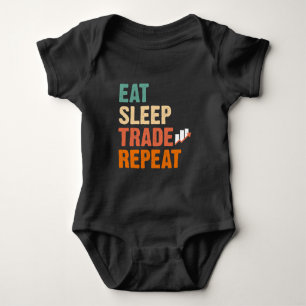 Day Trader Stock Market Trading Hobby Investor Baby Bodysuit