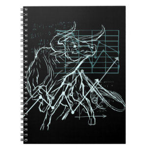 Day Traders Gift - Bull Stock market Notebook