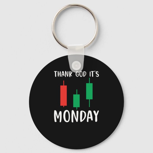 Day Trading Trader Stock Market Key Ring (Front)