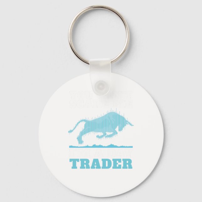 Day Trading Trader Stock Market Key Ring (Front)