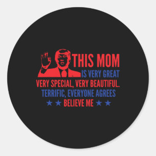 Day Trump Funny Quotes Election 2024  Classic Round Sticker