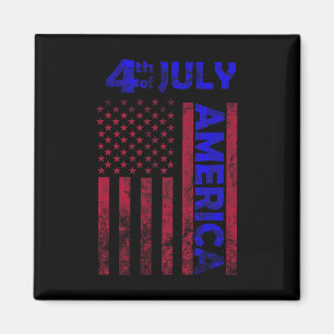 Day Usa America Flag 4th Of July Happy Funny Magnet