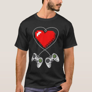 Day Video Game Controller Heart Gamer Gift Boys 1 T-Shirt