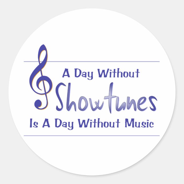 Day Without Showtune Stickers (Front)
