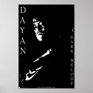 Dayan B and W Poster