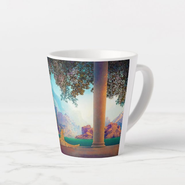 Daybreak, 1922 by Maxfield Parrish Latte Mug (Right Angle)