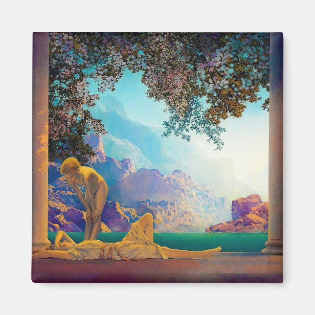 Daybreak, 1922 by Maxfield Parrish Magnet (Front)