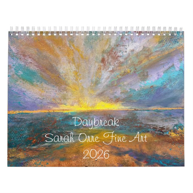 Daybreak 2026, Sarah Orre Fine Art Calendar (Cover)