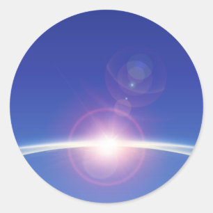 Daybreak classic round sticker