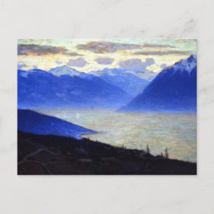 Daybreak Lake Geneva - Clarence Gagnon Holiday Postcard