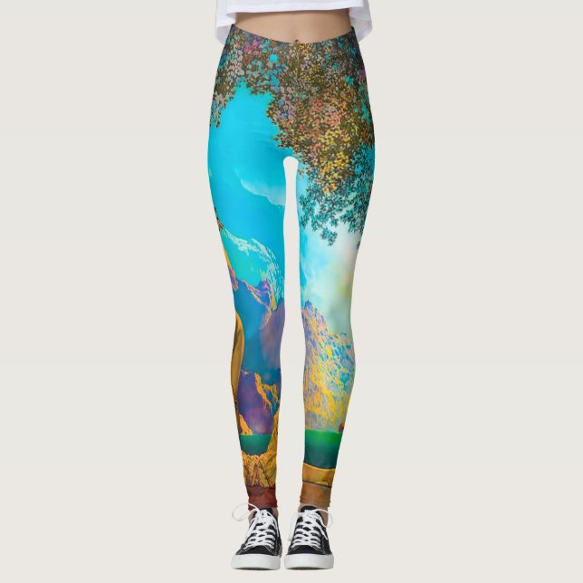Daybreak Maxfield Parrish Leggings (Front)